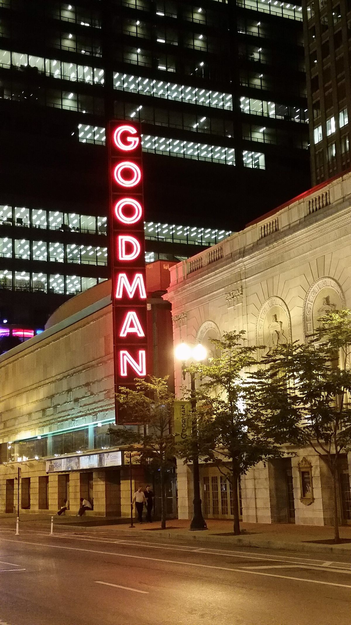 Albert Ivar Goodman Theatre near 311 South Wacker Drive Chicago