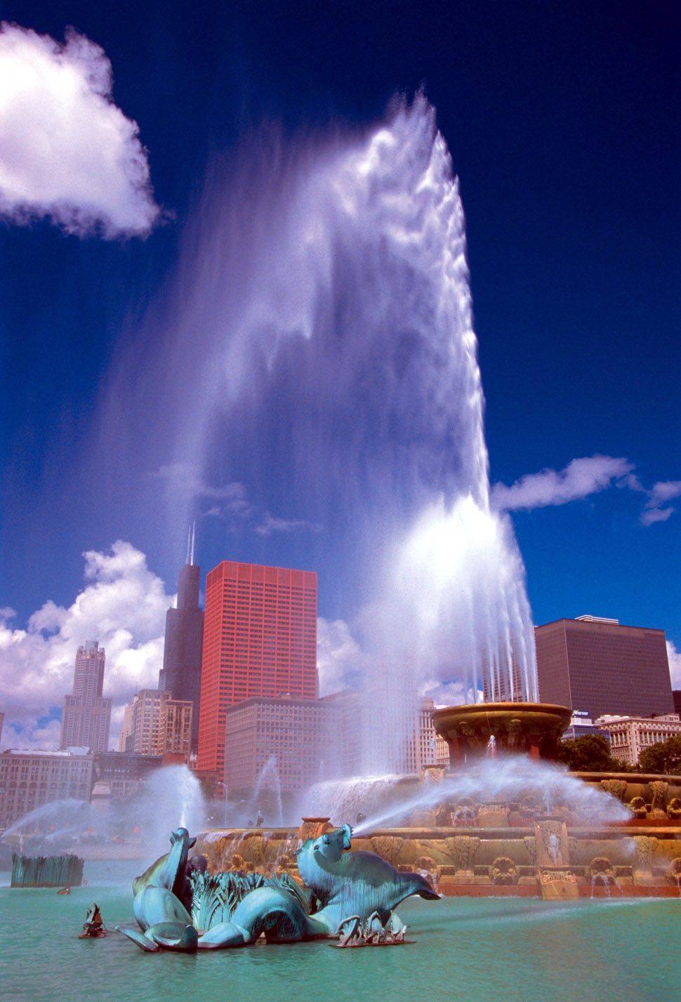 Buckingham Fountain near 311 South Wacker Drive Chicago