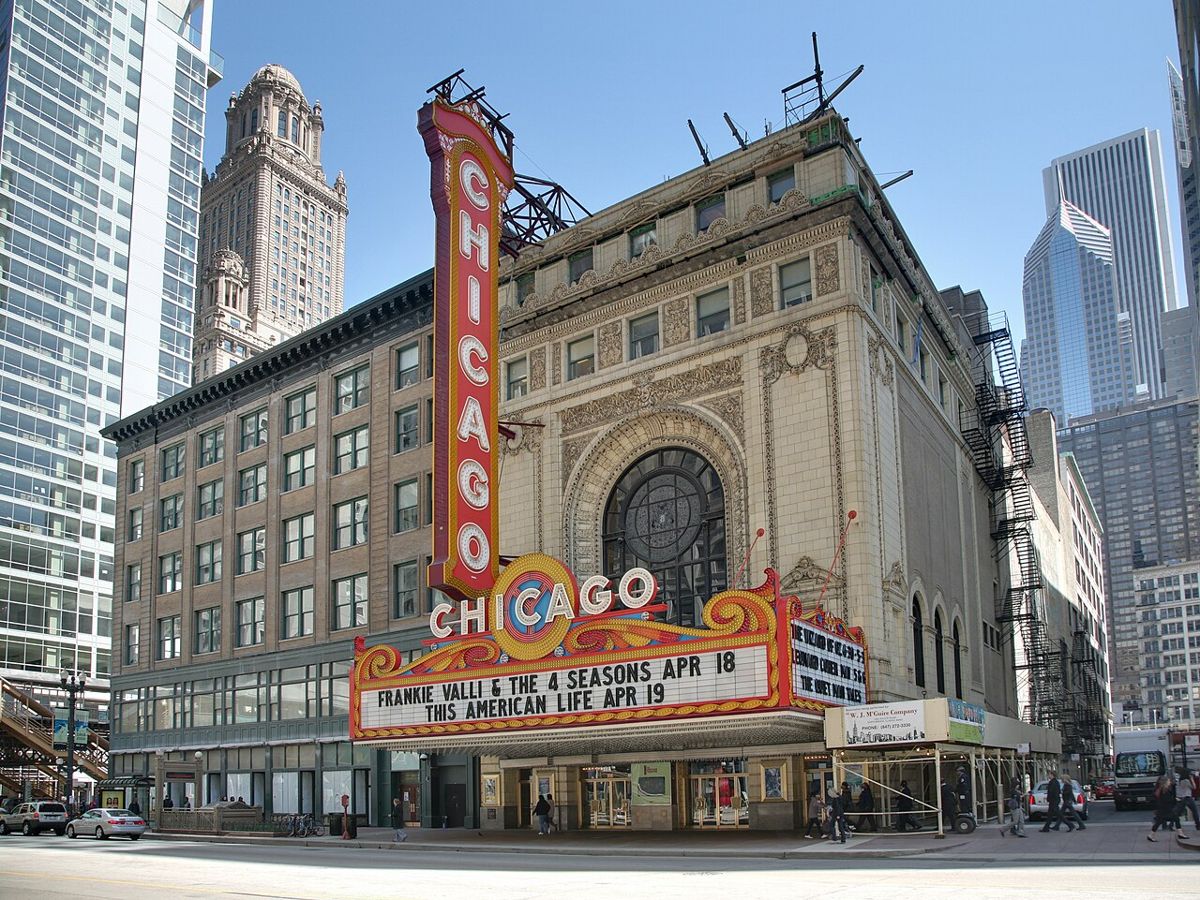 Chicago Theatre near 311 South Wacker Drive Chicago