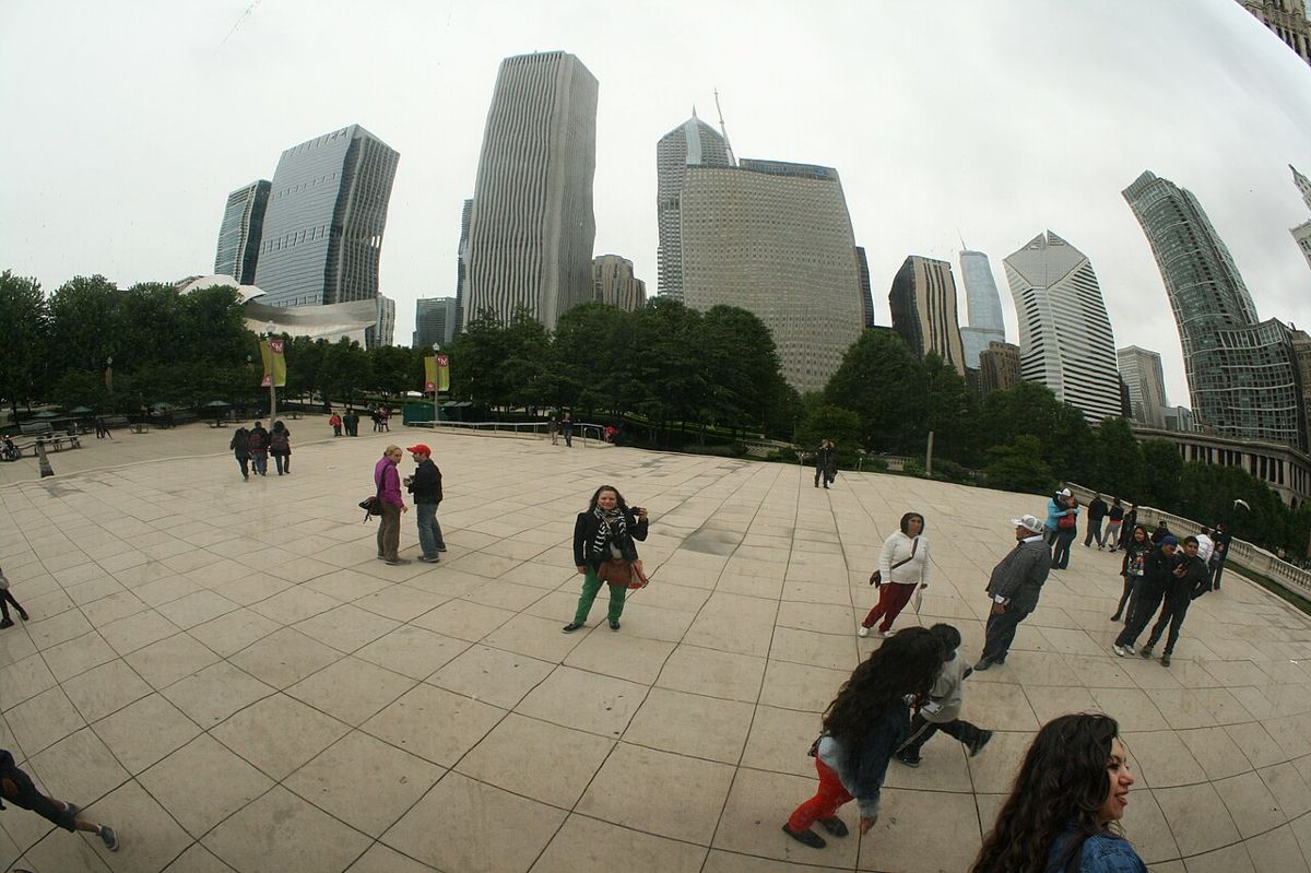 Cloud Gate near 311 South Wacker Drive Chicago