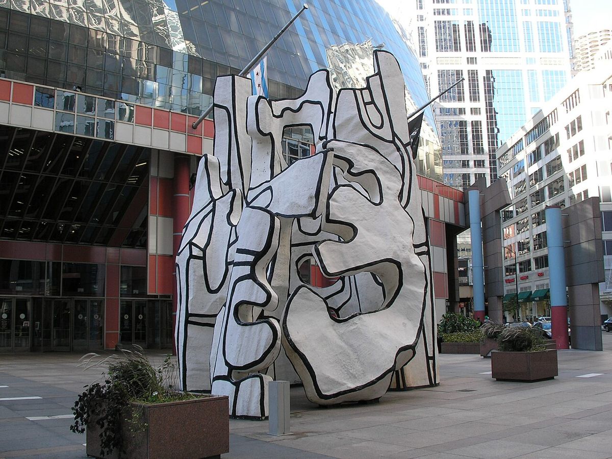 Monument With Standing Beast near 311 South Wacker Drive Chicago