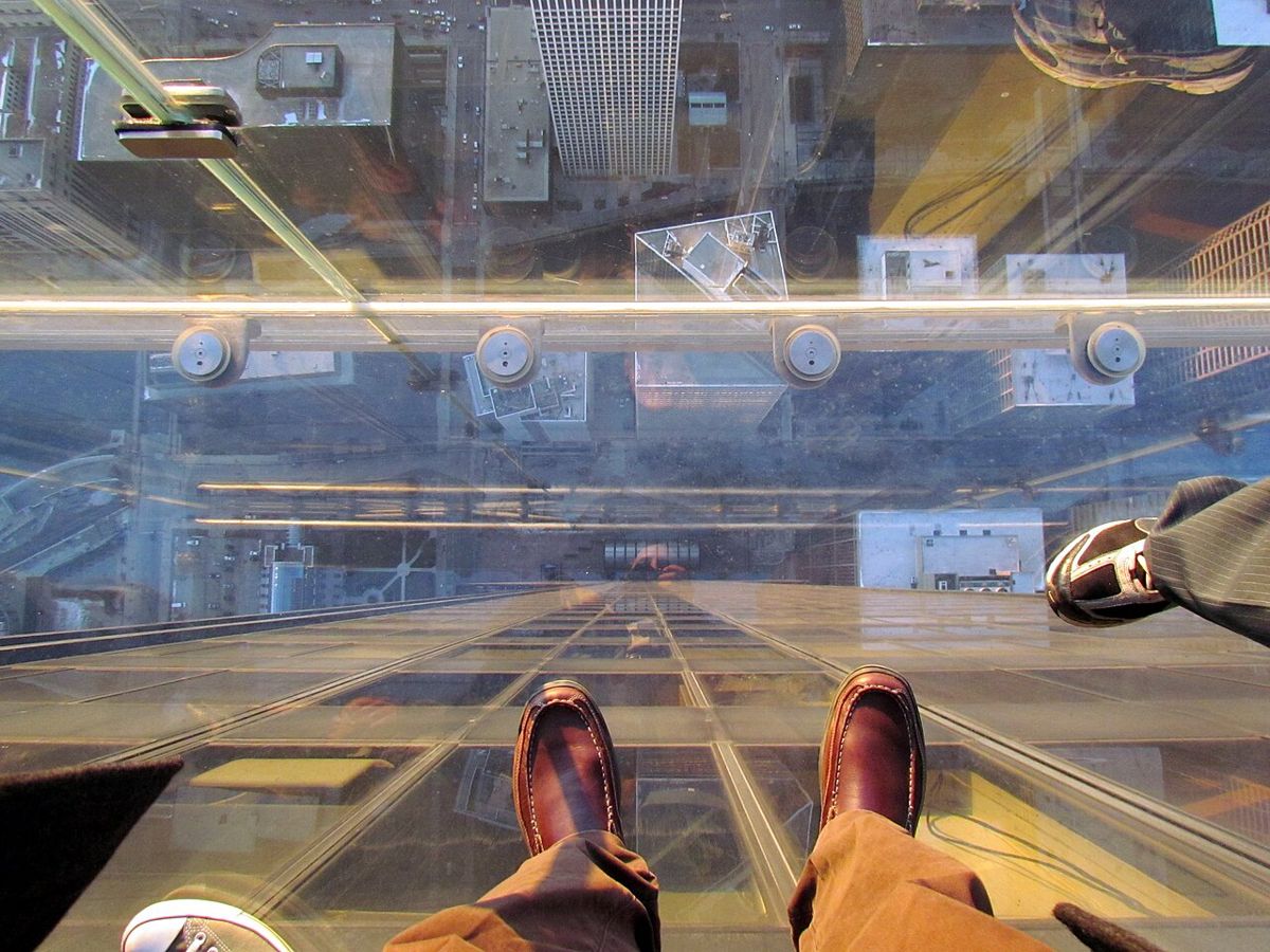 SkyDeck Chicago Willis Tower near 311 South Wacker Drive Chicago